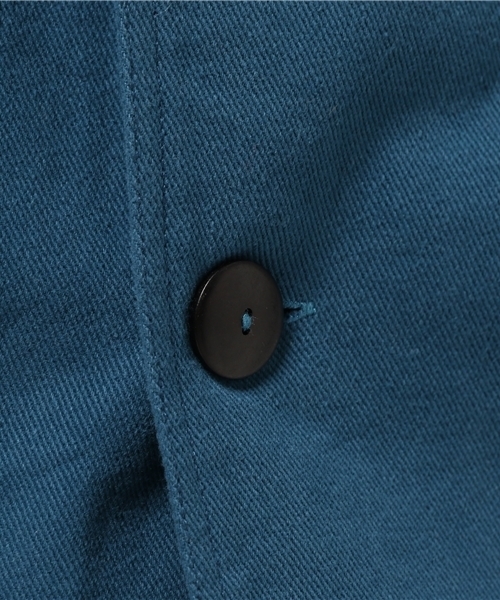 チャイハネ（チャイハネ）の「【チャイハネ】ボアライナー付き刺繍入りMEN'Sコート（ステンカラーコート・メンズ・グレー/ターコイズブルー/イエロー・FREE）」の5枚目の写真