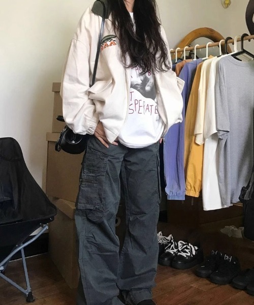 ヴィンテージライク 襟切り替え ブルゾン（ブルゾン）｜DEVICE（デバイス）