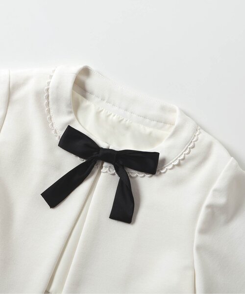 apres les cours（アプレレクール）の「フォーマルボレロ（カーディガン/ボレロ・キッズ・オフホワイト/ネイビー・120/130/100/110）」の13枚目の写真