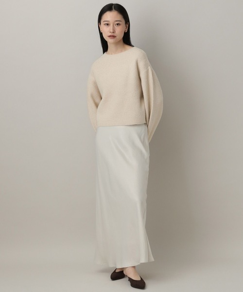 A part by（アパートバイ）の「カタアゼラメニットプルオーバー（ニット/セーター・レディース・ライトブラウン/グレー/ベージュ/アイボリー/オフホワイト/ライトグレー/ピンク系その他・FREE）」の8枚目の写真