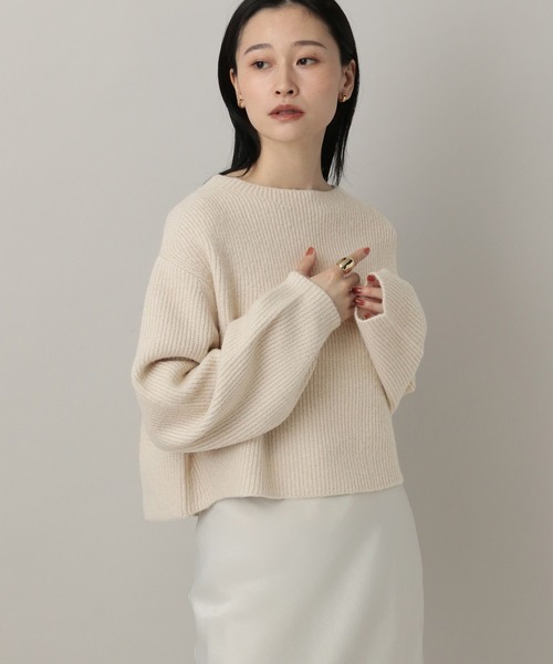 【新品タグ付/44,000円】デパリエ ラメニットプルオーバー DEPAREILLE(デパリエ)｜ラメニットプルオーバー/アイボリー の