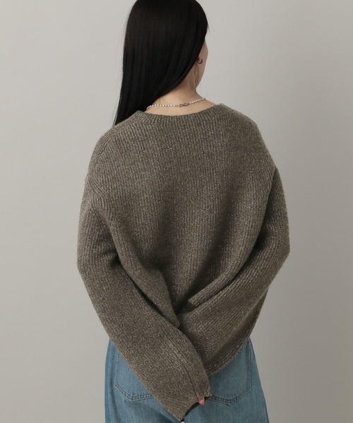 A part by（アパートバイ）の「カタアゼラメニットプルオーバー（ニット/セーター・レディース・ライトブラウン/グレー/ベージュ/アイボリー/オフホワイト/ライトグレー/ピンク系その他・FREE）」の16枚目の写真