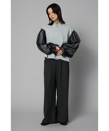 Bi color wide pants　　バイカラーワイドパンツ