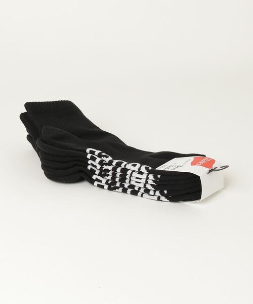 HANES（ヘインズ）の「【Hanes/ヘインズ】メンズ 【3足組】 クォーターレングスソックス（ソックス/靴下・メンズ・ホワイト/ブラック・MEDIUM/SMALL）」の11枚目の写真