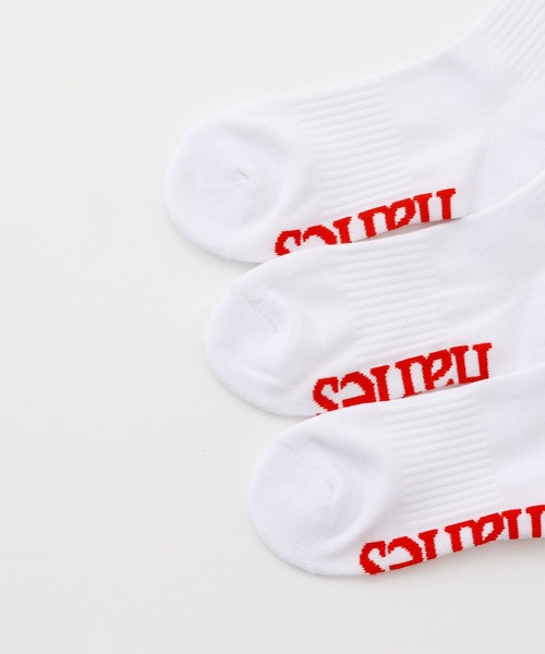 HANES（ヘインズ）の「【Hanes/ヘインズ】メンズ 【3足組】 クォーターレングスソックス（ソックス/靴下・メンズ・ホワイト/ブラック・MEDIUM/SMALL）」の3枚目の写真