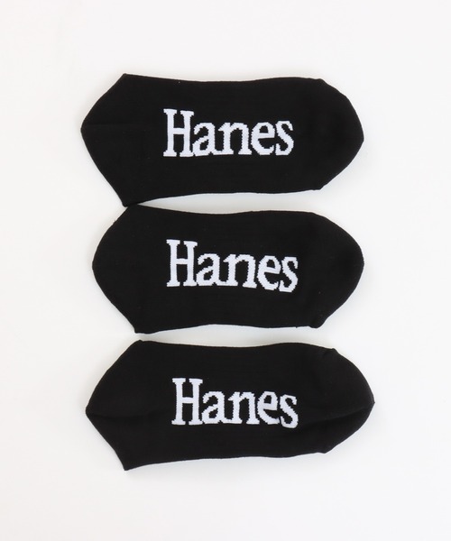 HANES（ヘインズ）の「【Hanes/ヘインズ】メンズ 【3足組】 クォーターレングスソックス（ソックス/靴下・メンズ・ホワイト/ブラック・MEDIUM/SMALL）」の9枚目の写真