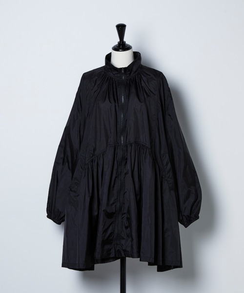 タフタギャザーZIPブルゾン（ブルゾン）｜manana suerte（マニャーナ