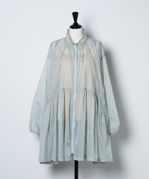 manana suerte(マニャーナスエルテ)の「タフタギャザーZIPブルゾン(ブルゾン・レディース・ミント/ブラック・FREE)」の9枚目の写真