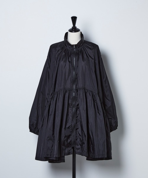 タフタギャザーZIPブルゾン（ブルゾン）｜manana suerte（マニャーナ