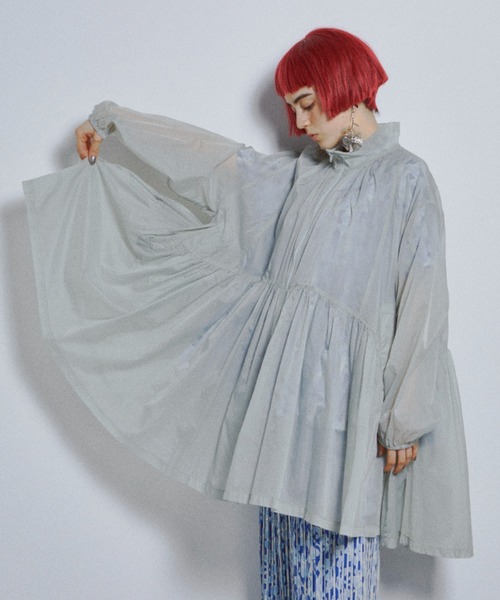 manana suerte(マニャーナスエルテ)の「タフタギャザーZIPブルゾン(ブルゾン・レディース・ミント/ブラック・FREE)」の22枚目の写真