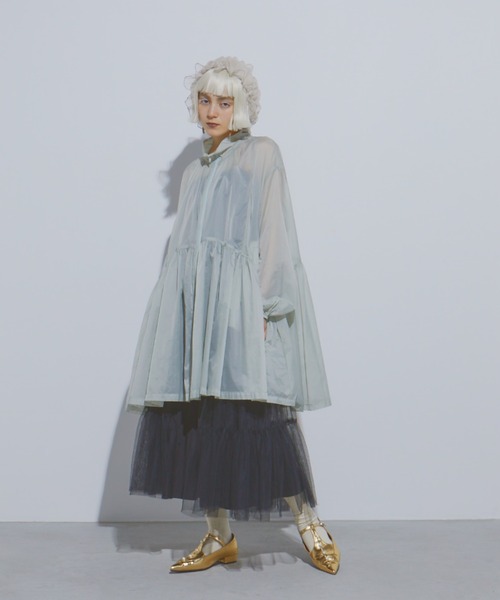 manana suerte(マニャーナスエルテ)の「タフタギャザーZIPブルゾン(ブルゾン・レディース・ミント/ブラック・FREE)」の19枚目の写真