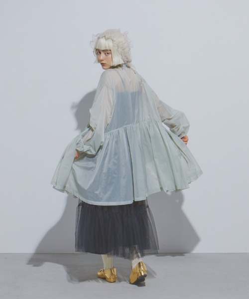 manana suerte(マニャーナスエルテ)の「タフタギャザーZIPブルゾン(ブルゾン・レディース・ミント/ブラック・FREE)」の21枚目の写真