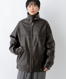 LEPSIM | 2WAYフェイクレザーブルゾン 282295(ブルゾン)