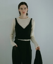 MANOF | BUSTIER SET KNIT CARDIGAN(ニット/セーター)
