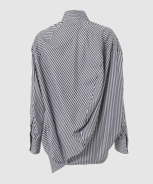 ANREALAGE（アンリアレイジ）の「BALL STRIPE SHIRT（シャツ/ブラウス・メンズ・ブラック×ホワイト/ホワイト×ブルー・48/46/38）」の3枚目の写真
