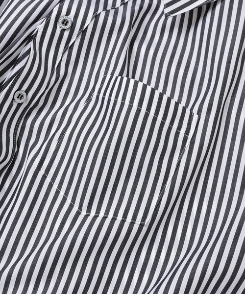 ANREALAGE（アンリアレイジ）の「BALL STRIPE SHIRT（シャツ/ブラウス・メンズ・ブラック×ホワイト/ホワイト×ブルー・48/46/38）」の4枚目の写真