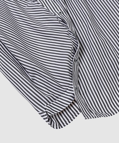 ANREALAGE（アンリアレイジ）の「BALL STRIPE SHIRT（シャツ/ブラウス・メンズ・ブラック×ホワイト/ホワイト×ブルー・48/46/38）」の7枚目の写真