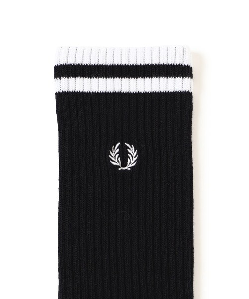 FRED PERRY（フレッドペリー）の「【別注】FRED PERRY / SOCKS（ソックス/靴下・レディース・ホワイト系その他/ブラック・ONE SIZE）」の8枚目の写真