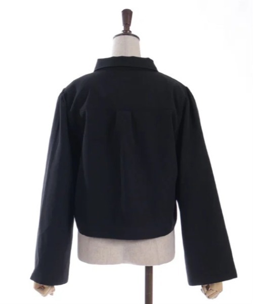 axes femme（アクシーズファム）の「Ｗ釦スリット袖ジップジャケット（テーラードジャケット・レディース・ブラック/ベージュ/ネイビー・FREE）」の21枚目の写真