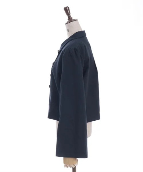 axes femme（アクシーズファム）の「Ｗ釦スリット袖ジップジャケット（テーラードジャケット・レディース・ブラック/ベージュ/ネイビー・FREE）」の12枚目の写真