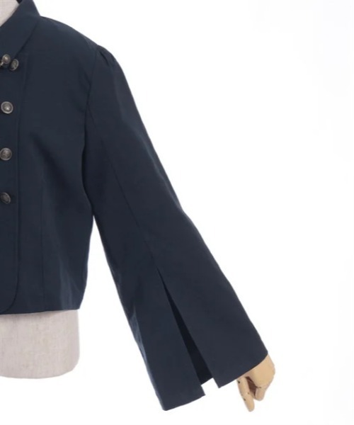 axes femme（アクシーズファム）の「Ｗ釦スリット袖ジップジャケット（テーラードジャケット・レディース・ブラック/ベージュ/ネイビー・FREE）」の7枚目の写真