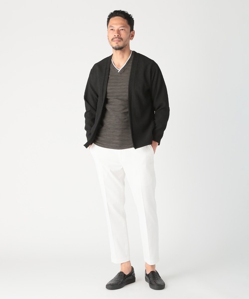 MEN'S BIGI（メンズビギ）の「スラブタック天竺素材Tシャツ＜吸水速乾＞（Tシャツ/カットソー・メンズ・ネイビー/ブルー/グリーン/ホワイト・03/02/01/04）」の16枚目の写真