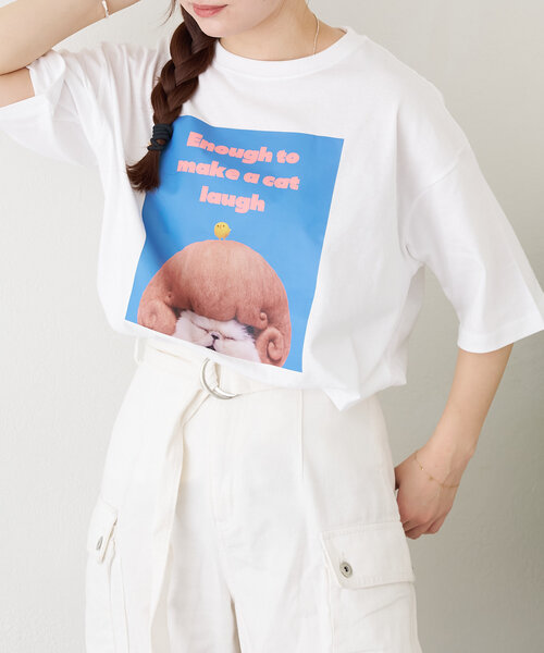 BIRTHDAY BAR(バースデイバー)の「Pechanko Cats Tシャツ(Tシャツ/カットソー・レディース・イエロー/グリーン/ブルー・0)」の18枚目の写真