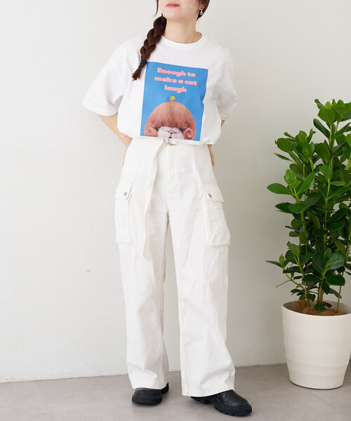 BIRTHDAY BAR(バースデイバー)の「Pechanko Cats Tシャツ(Tシャツ/カットソー・レディース・イエロー/グリーン/ブルー・0)」の19枚目の写真