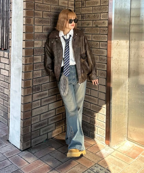 sedacle（セダクル）の「ウエスタンフリンジセミフレアデニム（デニムパンツ・メンズ・ブラック/ブルー・LARGE/MEDIUM/SMALL）」の20枚目の写真