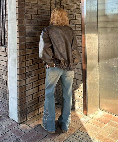 sedacle（セダクル）の「ウエスタンフリンジセミフレアデニム（デニムパンツ・メンズ・ブラック/ブルー・LARGE/MEDIUM/SMALL）」の22枚目の写真