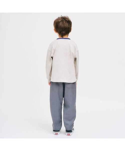 apres les cours（アプレレクール）の「アソート転写モチーフTシャツ（Tシャツ/カットソー・キッズ・アイボリー/グレー/サックスブルー/ベージュ・90/100/80/110/120/130）」の6枚目の写真