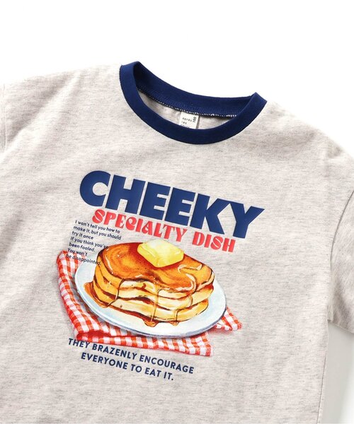 apres les cours（アプレレクール）の「アソート転写モチーフTシャツ（Tシャツ/カットソー・キッズ・アイボリー/グレー/サックスブルー/ベージュ・90/100/80/110/120/130）」の13枚目の写真