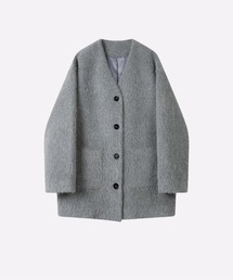 les fees love filles(tFutB)Elegant Mid-Length Gray Coat(m[J[R[g)