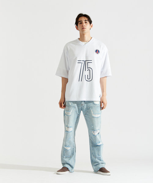 PARIS SAINT-GERMAIN(パリサンジェルマン)の「【Paris Saint-Germain / パリ・サン=ジェルマン】JP MESH TEE(Tシャツ/カットソー・メンズ・ホワイト/ブラック・X-LARGE/LARGE/MEDIUM)」の7枚目の写真