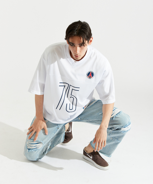 PARIS SAINT-GERMAIN(パリサンジェルマン)の「【Paris Saint-Germain / パリ・サン=ジェルマン】JP MESH TEE(Tシャツ/カットソー・メンズ・ホワイト/ブラック・X-LARGE/LARGE/MEDIUM)」の9枚目の写真