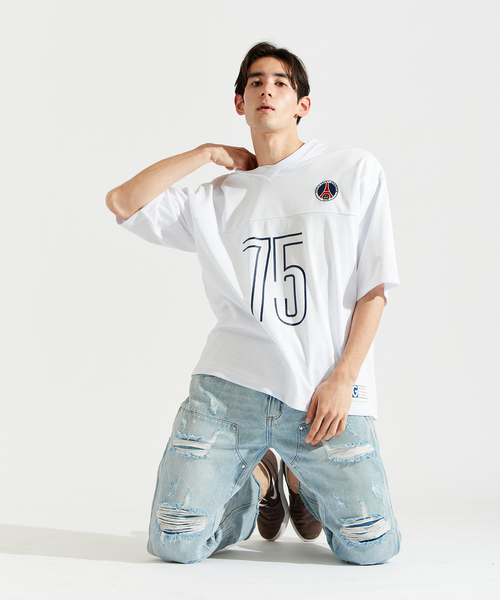 PARIS SAINT-GERMAIN(パリサンジェルマン)の「【Paris Saint-Germain / パリ・サン=ジェルマン】JP MESH TEE(Tシャツ/カットソー・メンズ・ホワイト/ブラック・X-LARGE/LARGE/MEDIUM)」の10枚目の写真