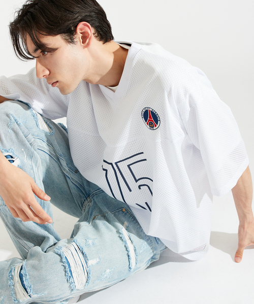 PARIS SAINT-GERMAIN(パリサンジェルマン)の「【Paris Saint-Germain / パリ・サン=ジェルマン】JP MESH TEE(Tシャツ/カットソー・メンズ・ホワイト/ブラック・X-LARGE/LARGE/MEDIUM)」の11枚目の写真