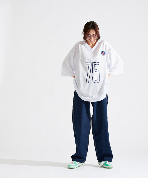 tシャツ 「Paris Saint-Germain / パリ・サン＝ジェルマン」STADIUM PHOTO SHEER TEE レディース Paris Saint-Germain / パリ・サン＝ジェルマン】JP MESH TEE（T