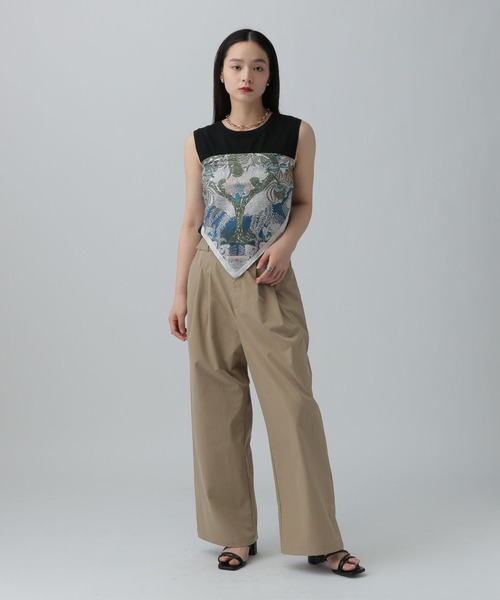 LEPSIM(レプシィム)の「大判スクエアスカーフ 303219(バンダナ/スカーフ・レディース・ブルー/ネイビー/イエロー/ブラック/カーキ/ライトピンク/ブルー系その他/グレー/アイボリー/キャメル/ライトブルー/レッド・ONE SIZE)」の15枚目の写真