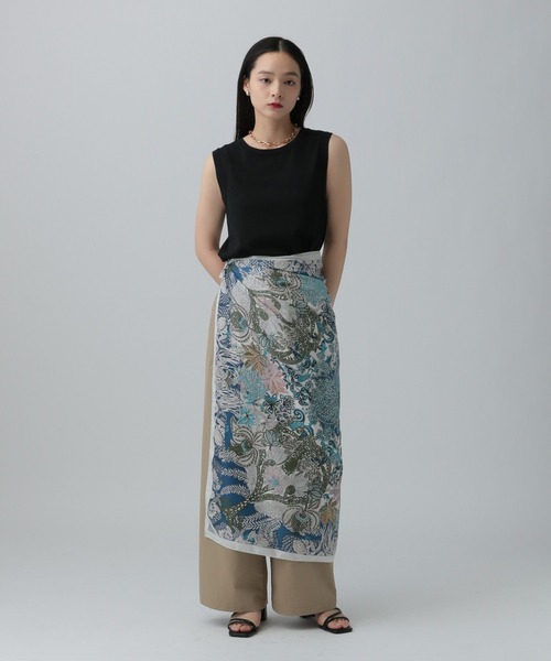 LEPSIM(レプシィム)の「大判スクエアスカーフ 303219(バンダナ/スカーフ・レディース・ブルー/ネイビー/イエロー/ブラック/カーキ/ライトピンク/ブルー系その他/グレー/アイボリー/キャメル/ライトブルー/レッド・ONE SIZE)」の18枚目の写真