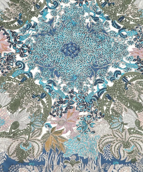 LEPSIM(レプシィム)の「大判スクエアスカーフ 303219(バンダナ/スカーフ・レディース・ブルー/ネイビー/イエロー/ブラック/カーキ/ライトピンク/ブルー系その他/グレー/アイボリー/キャメル/ライトブルー/レッド・ONE SIZE)」の22枚目の写真