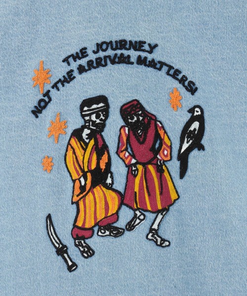 チャイハネ（チャイハネ）の「【チャイハネ】カシュデニムMEN'Sジャケット（デニムジャケット・メンズ・ブルー/ブラック・FREE）」の7枚目の写真