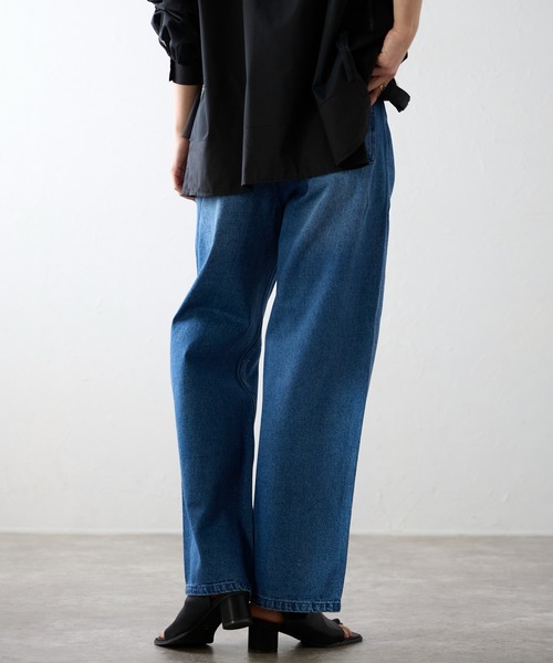 r.(アールドット)の「ラインストーン デニムパンツ(デニムパンツ・レディース・ライトブルー/ブラック/ブルー・SMALL/MEDIUM)」の7枚目の写真