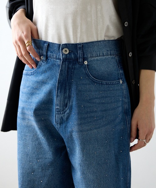 r.(アールドット)の「ラインストーン デニムパンツ(デニムパンツ・レディース・ライトブルー/ブラック/ブルー・SMALL/MEDIUM)」の18枚目の写真