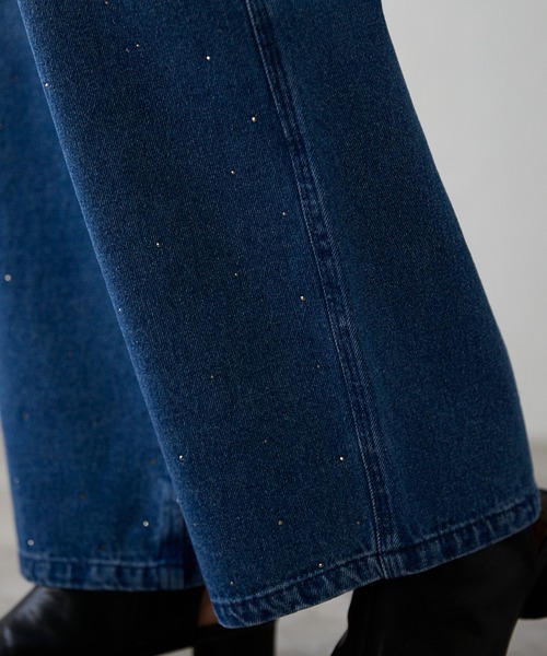 r.(アールドット)の「ラインストーン デニムパンツ(デニムパンツ・レディース・ライトブルー/ブラック/ブルー・SMALL/MEDIUM)」の19枚目の写真