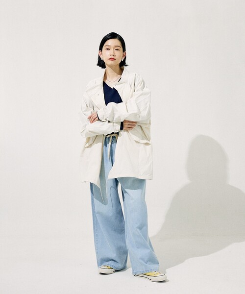 FREAK'S STORE（フリークスストア）の「【限定展開】M-65 ショートモッズ（モッズコート・レディース・オフホワイト/オリーブ/ブラック・ﾌﾘ-）」の6枚目の写真