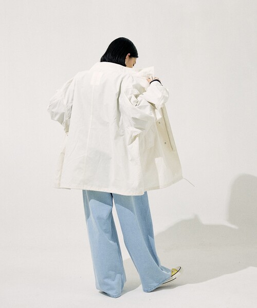 FREAK'S STORE（フリークスストア）の「【限定展開】M-65 ショートモッズ（モッズコート・レディース・オフホワイト/オリーブ/ブラック・ﾌﾘ-）」の8枚目の写真