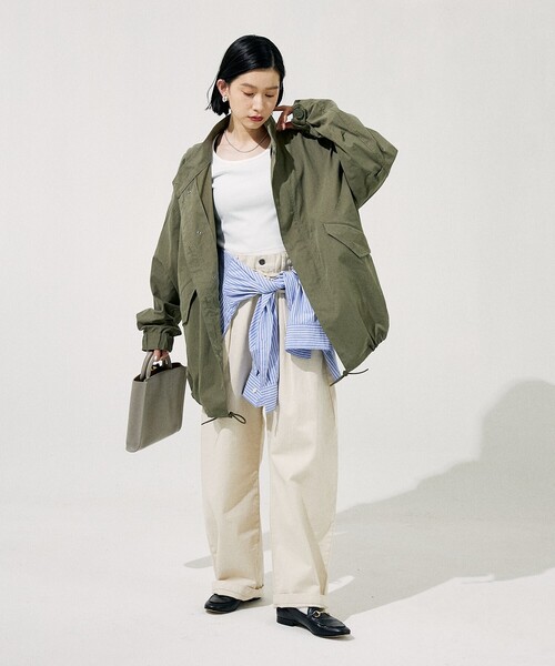 FREAK'S STORE（フリークスストア）の「【限定展開】M-65 ショートモッズ（モッズコート・レディース・オフホワイト/オリーブ/ブラック・ﾌﾘ-）」の15枚目の写真