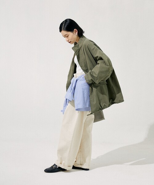 FREAK'S STORE（フリークスストア）の「【限定展開】M-65 ショートモッズ（モッズコート・レディース・オフホワイト/オリーブ/ブラック・ﾌﾘ-）」の16枚目の写真