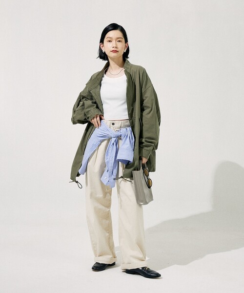 FREAK'S STORE（フリークスストア）の「【限定展開】M-65 ショートモッズ（モッズコート・レディース・オフホワイト/オリーブ/ブラック・ﾌﾘ-）」の19枚目の写真